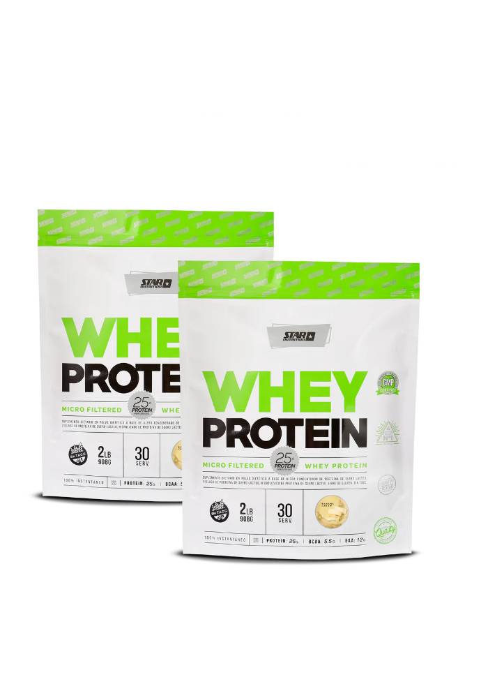Combo Whey protein 2LB + Whey protein 2LB Star Nutrition