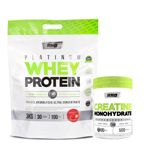 Whey Protein 3Kg + Creatina 500g Star Nutrition